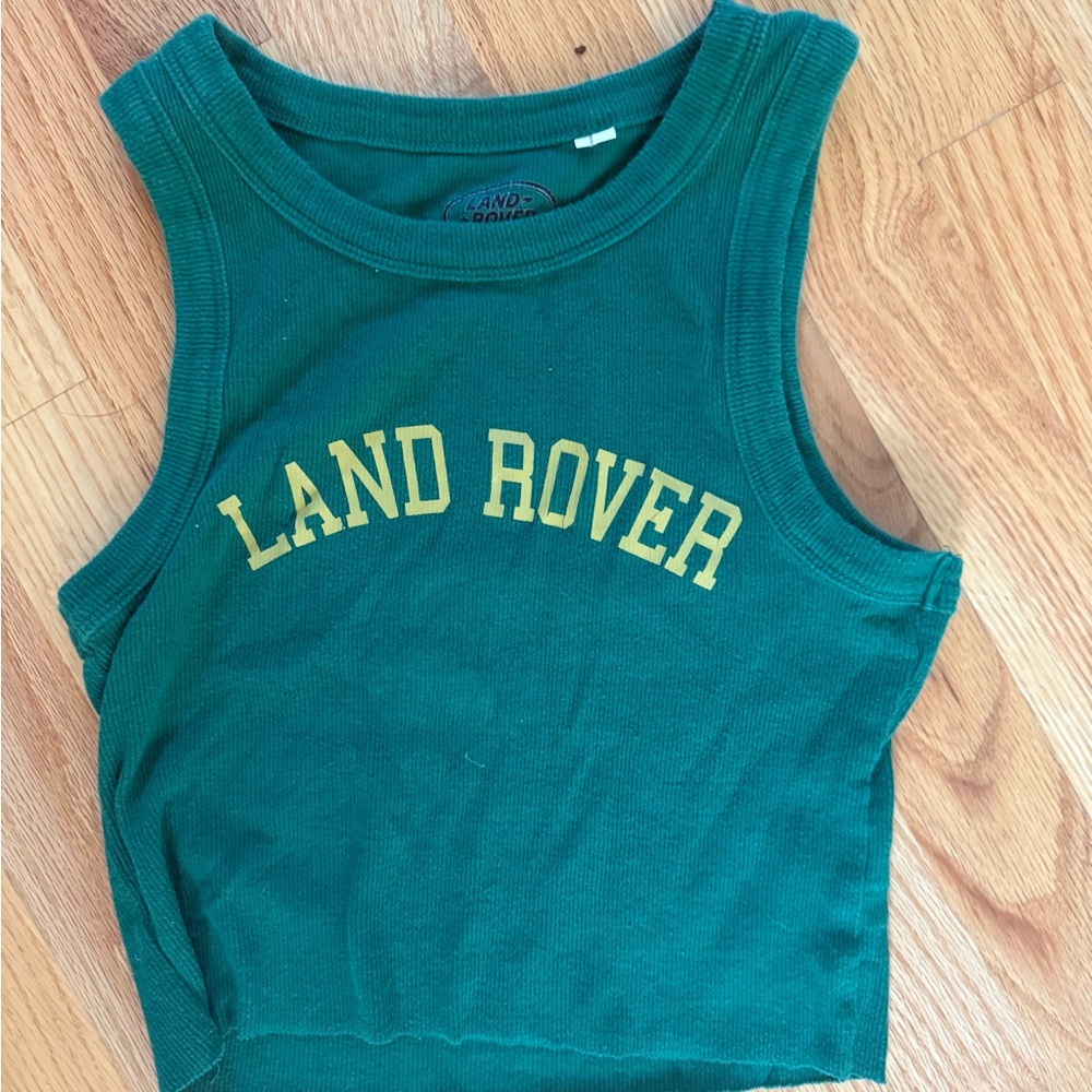 Land Rover cropped green Tank Top